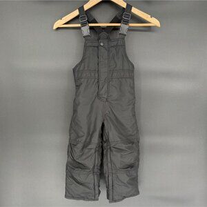 Gap Kids Black Fleece Lined Snow Bib Overalls 3 Years Toddler Outdoor Snow Pants